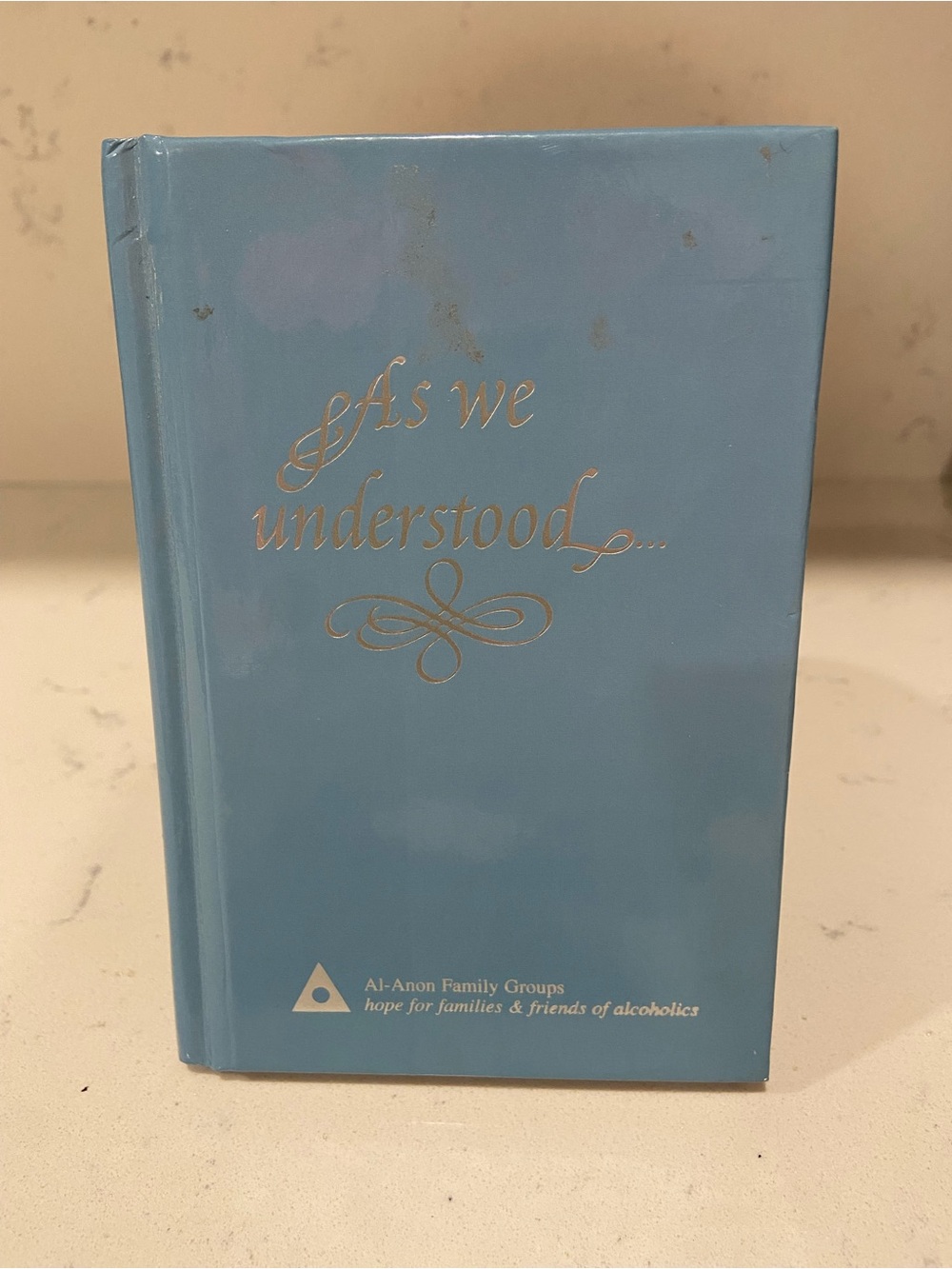Al-Anon 'As We Understood' Hardcover Book - Light Blue